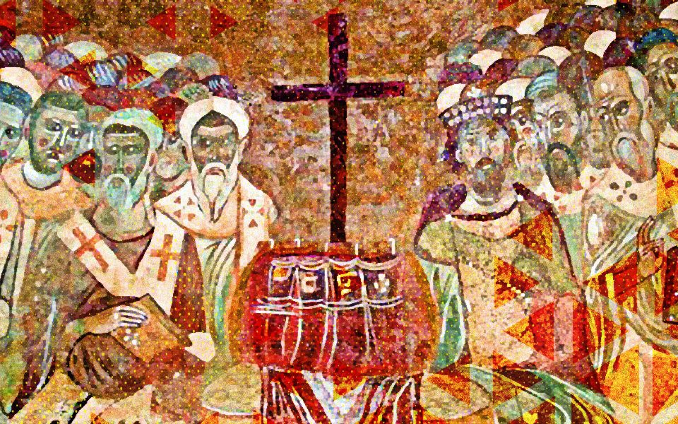 Stylized image of the Council of Nicaea